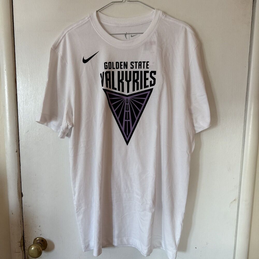NWT WNBA Nike Golden State Valkyries Logo T-Shirt White Men’s Large